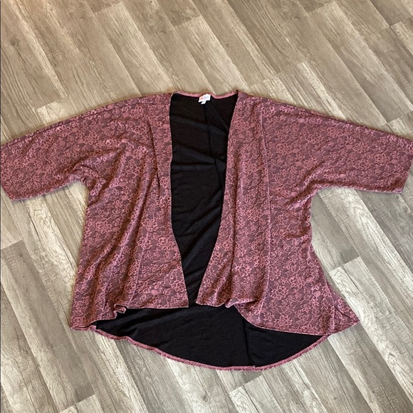 💚 Women's Pink Open-Front Sweater - Picture 1 of 2